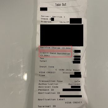 The Burger Life - "Service Charge" and "Credit Card Surcharge," really? - Burgers Near Me - Richardson, Texas The Burger Life - "Service Charge" and "Credit Card Surcharge," really? - Burgers Near Me - Richardson, Texas