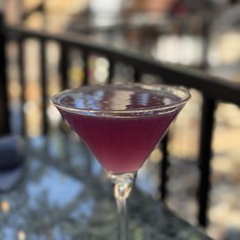 Hungry Goat Scratch Kitchen & Wine Bar - Lavender sour martini with vodka or you can request for nonalcoholic - Wine Bars Near Me - Morrison, Colorado
