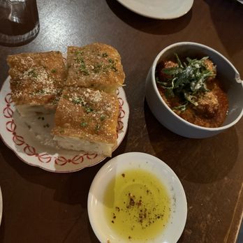 Bocca Osteria Romana - Focaccia bread and meatballs - Italian Near Me - Fort Worth, Texas Bocca Osteria Romana - Focaccia bread and meatballs - Italian Near Me - Fort Worth, Texas