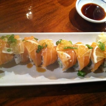 Sushi Zen - lemon salmon roll. - Sushi Bars Near Me - Mill Creek, Washington