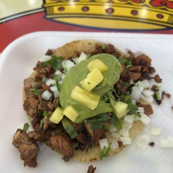 Tacos La Rueda - Comped checked in Al pastor taco with flour get flour tortilla!!! - Tacos Near Me - Bellflower, California Tacos La Rueda - Comped checked in Al pastor taco with flour get flour tortilla!!! - Tacos Near Me - Bellflower, California