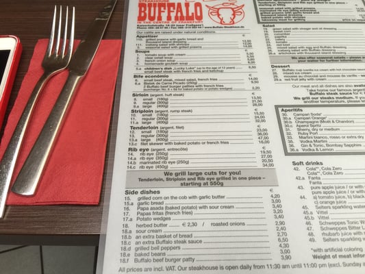 Menu photo 4 Buffalo Steakhaus Frankfurt, HE
