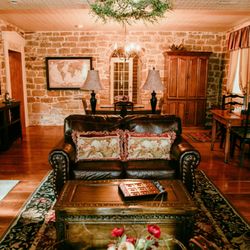 Apple Gate Inn B&B - The Keeping Room (AKA the Game Room) in the original 1864 log cabin