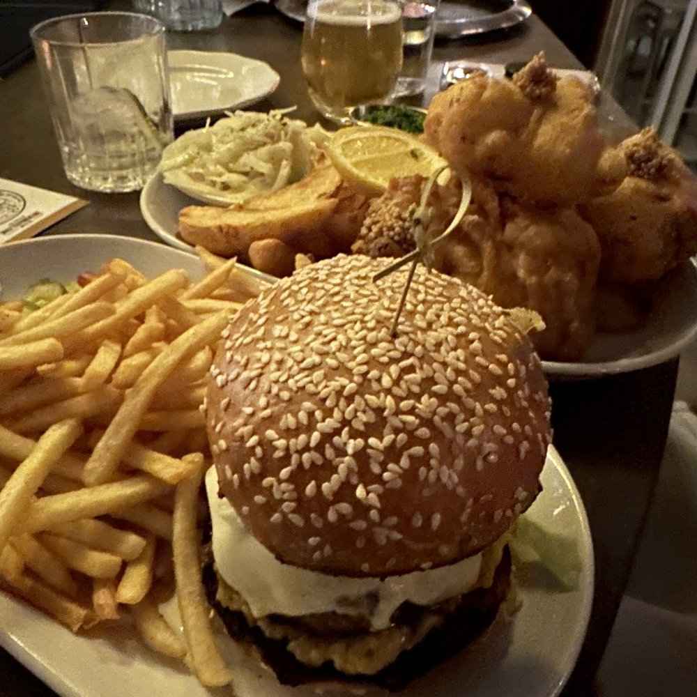 Fair Haven Oyster Co. - Burger and beer battered hake - Seafood Near Me - New Haven, Connecticut Fair Haven Oyster Co. - Burger and beer battered hake - Seafood Near Me - New Haven, Connecticut