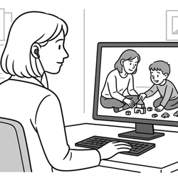 Leslie Whitten Baughman, LMFT - Live online PCIT coaching for parents and young children with behavior challenges.
