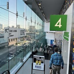 Down the escalator to exit Down the escalator to exit