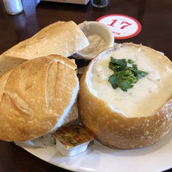 Boudin SF - Clam Chowder Bread Bowl - Bakeries Near Me - Costa Mesa, California