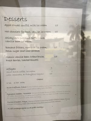 Menu photo 2 River Cottage Noosaville, QLD