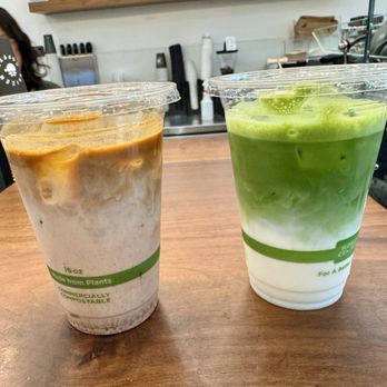 Kaizen & Coffee - Mission Mocha & Matcha Latte, both cold & light ice. - Coffee & Tea Near Me - San Mateo, California Kaizen & Coffee - Mission Mocha & Matcha Latte, both cold & light ice. - Coffee & Tea Near Me - San Mateo, California