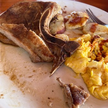 Annia's Kitchen - Pork chop and eggs (afterwards) - American Near Me - El Monte, California Annia's Kitchen - Pork chop and eggs (afterwards) - American Near Me - El Monte, California