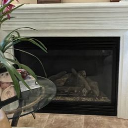 Repainted Fireplace Frame Repainted Fireplace Frame