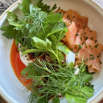 Atelier Manna - Turkish eggs with a side of smoked salmon - Cafes Near Me - Encinitas, California