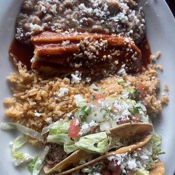 Casa Grande Mexican Bar - Three item combo came out steaming hot and cooked to perfection! - Mexican Near Me - Tracy, California
