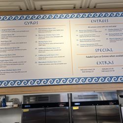 Gyro King - Menu