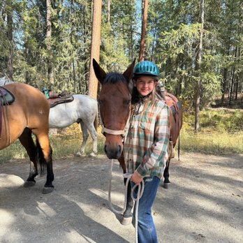 JD Outfitters - Sassy Sadie and my sassy niece Aleena:) - Horseback Riding Near Me - Winthrop, Washington