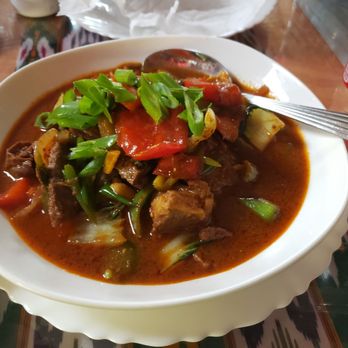 Cafe Kashkar - Close up of the ayzam dish (meat and veggies) - Turkish Near Me - Brooklyn, New York