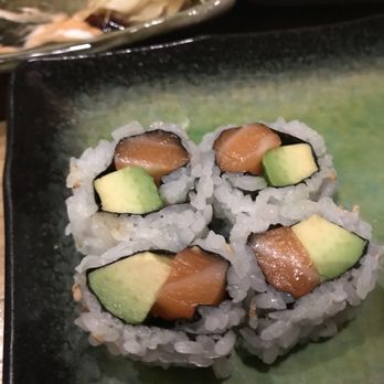 HanaMichi - Alaska Roll (some were eaten, but it was such a tiny little roll for ~$12.99+) - Japanese Near Me - New York, New York HanaMichi - Alaska Roll (some were eaten, but it was such a tiny little roll for ~$12.99+) - Japanese Near Me - New York, New York
