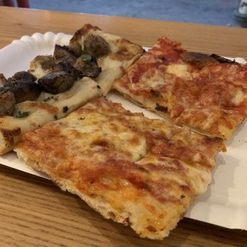 Alice Pizza - Plain slice and mushroom sausage slice - Pizza Near Me - Philadelphia, Pennsylvania Alice Pizza - Plain slice and mushroom sausage slice - Pizza Near Me - Philadelphia, Pennsylvania