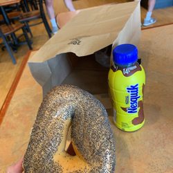 Jt's Bagel Hut - Poppy seed bagel