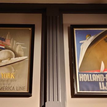 Hotel New York - Historic posters of Holland America Line - Modern European Near Me - Rotterdam, ZH