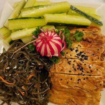 Joy House - Triple combo cold appetizer (cucumber, beancurd, seaweed) - Chinese Near Me - Rocklin, California Joy House - Triple combo cold appetizer (cucumber, beancurd, seaweed) - Chinese Near Me - Rocklin, California