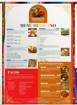 Menu photo 2 Yuri Latin Cuisine Wyoming, MI
