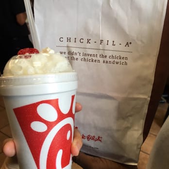 Chick-fil-A - Cookies and cream milk shake! - Fast Food Near Me - Irvine, California Chick-fil-A - Cookies and cream milk shake! - Fast Food Near Me - Irvine, California