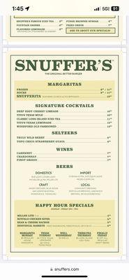 Menu photo 3 Snuffers Plano, TX Menu photo 3 Snuffers Plano, TX