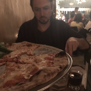 Lucali - Large cheese ($28) and my boyfriend (free, for me) - Pizza Near Me - Brooklyn, New York Lucali - Large cheese ($28) and my boyfriend (free, for me) - Pizza Near Me - Brooklyn, New York