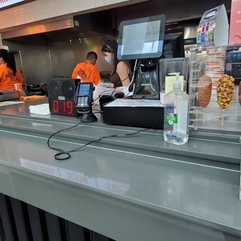 Two Hands Corn Dog - Arlington - Service counter - Hot Dogs Near Me - Arlington, Texas Two Hands Corn Dog - Arlington - Service counter - Hot Dogs Near Me - Arlington, Texas
