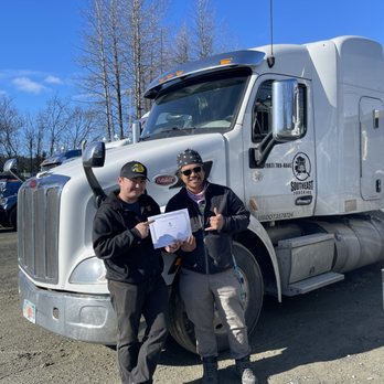 Southeast Trucking&Training - Another awesome student with his certified instructor. - Excavation Services Near Me - Juneau, Alaska Southeast Trucking&Training - Another awesome student with his certified instructor. - Excavation Services Near Me - Juneau, Alaska