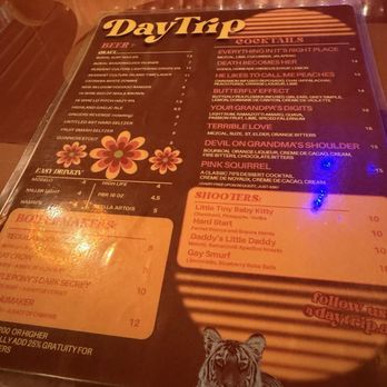 DayTrip - Menu - Lounges Near Me - Asheville, North Carolina DayTrip - Menu - Lounges Near Me - Asheville, North Carolina