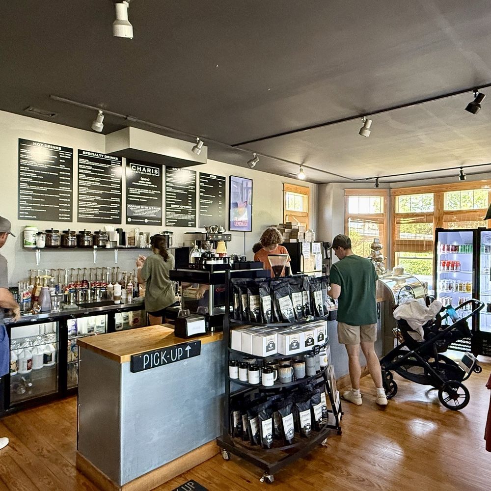 Charis Coffee - Ordering counter.... This is where the magic happens - Coffee & Tea Near Me - Manteo, North Carolina