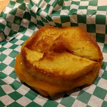 Everdine's Grilled Cheese Co. - Grilled cheese donut - it's actually pretty good! - Sandwiches Near Me - Naperville, Illinois Everdine's Grilled Cheese Co. - Grilled cheese donut - it's actually pretty good! - Sandwiches Near Me - Naperville, Illinois