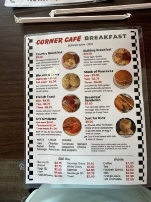 Menu photo 2 Corner Cafe Gallatin, MO