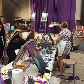 Purple Easel - Having fun! - Paint & Sip Near Me - Ontario, California Purple Easel - Having fun! - Paint & Sip Near Me - Ontario, California
