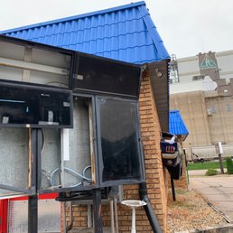 Drive thru sign. Permanently closed for sure. Drive thru sign. Permanently closed for sure.
