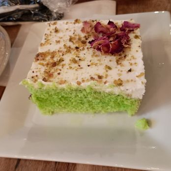 Moqana - Pistachio Rose milk cake!!! - Coffee & Tea Near Me - Germantown, Tennessee Moqana - Pistachio Rose milk cake!!! - Coffee & Tea Near Me - Germantown, Tennessee