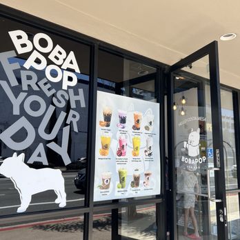 Bobapop Tea Bar - Outside facing 19th and Triangle Sq- great location! - Bubble Tea Near Me - Costa Mesa, California Bobapop Tea Bar - Outside facing 19th and Triangle Sq- great location! - Bubble Tea Near Me - Costa Mesa, California