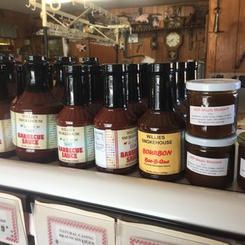 Willie's Smoke House - a variety of barbecue sauces - Butcher Near Me - Harrisville, Pennsylvania