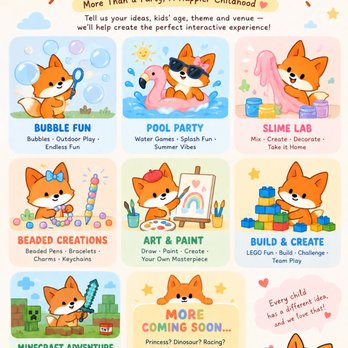 Maker Fox Party Events - Kids Activities - Balloon Services Near Me Maker Fox Party Events - Kids Activities - Balloon Services Near Me