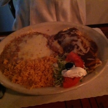 Manuel's Mexican Restaurant - Burrito Colorado with side of Rice & Beans - Mexican Near Me - Aptos, California