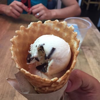 Pappalecco - This is what you get for $5.35 "two scoops". Normal sized waffle cone with two tiny balls of gelato. Cone was stale. Pathetic. - Sandwiches Near Me - San Diego, California Pappalecco - This is what you get for $5.35 "two scoops". Normal sized waffle cone with two tiny balls of gelato. Cone was stale. Pathetic. - Sandwiches Near Me - San Diego, California