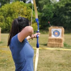 Deborah's Mobile Archery Range - Learning archery! Photo taken by Deborah :)