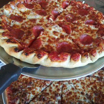 Villagio Pizzeria - Medium pepperoni pizza with braided crust. Large meat lovers pizza with regular crust. - Pizza Near Me - Omaha, Nebraska