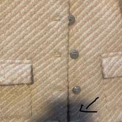 Hillhurst Cleaners - New missing button after the jacket was returned for a second time.