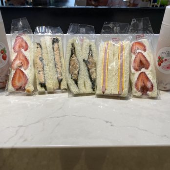 Mana Sandwiches - Strawberry milk, strawberry sandwich, kimchee tuna, kimpira, ham and cheese - Sandwiches Near Me - Honolulu, Hawaii