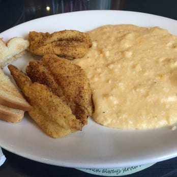The Arnett Cafe - Cajun catfish and cheese grits - Southern Near Me - Rochester, New York The Arnett Cafe - Cajun catfish and cheese grits - Southern Near Me - Rochester, New York