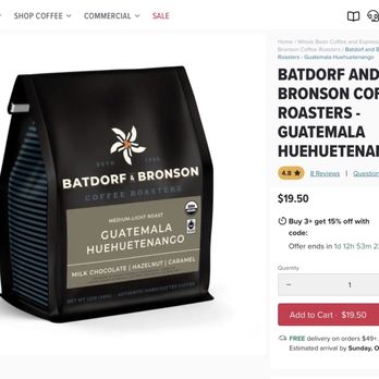 Seattle Coffee Gear - Coffee Choice #1: shows Buy 3+ get 15% off promo. - Appliances Near Me - Kirkland, Washington