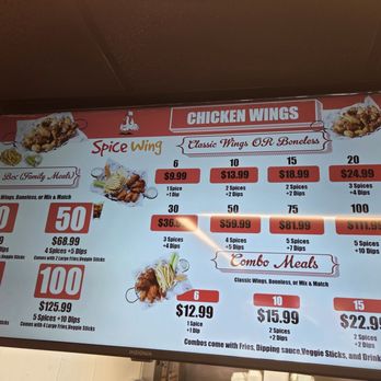 Spice Wing Chesterfield - Menu - Chicken Wings Near Me - Chesterfield, Missouri